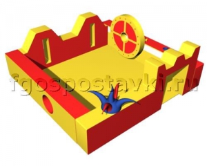 Игровой бассейн "Замок" с аппликациями и дополнительными игровыми элементами - fgospostavki.ru - Обнинск