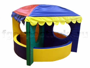 Сухой бассейн-трансформер "Карусель" 6 элементов с шариками - fgospostavki.ru - Обнинск