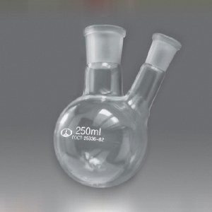 Колба круглодонная с двумя горловинами и шлифами 250 мл. - fgospostavki.ru - Обнинск