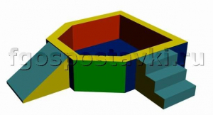 Сухой бассейн "Крепость" 1,5х1,2 метра - fgospostavki.ru - Обнинск