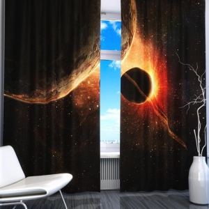 Комплект светонепроницаемых штор "Планеты" - fgospostavki.ru - Обнинск