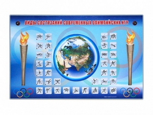 Электрифицированный стенд "Виды состязаний современных Олимпийских игр" - fgospostavki.ru - Обнинск