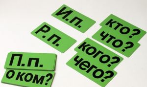 Набор магнитных карточек "Падежи" (фон зелёный) - fgospostavki.ru - Обнинск