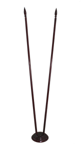 Подставка для флагов напольная с двумя отверстиями в сборе (дерево) - fgospostavki.ru - Обнинск