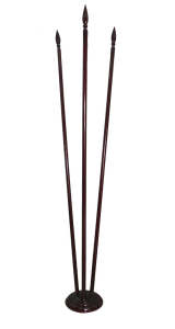 Подставка для флагов напольная с тремя отверстиями в сборе (дерево) - fgospostavki.ru - Обнинск