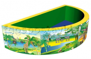 Сухой бассейн полукруглый с шелкографией - fgospostavki.ru - Обнинск