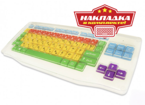 Клавиатура адаптированная с крупными кнопками + пластиковая накладка, разделяющая клавиши - fgospostavki.ru - Обнинск