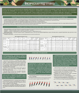 Стенд "Физическая подготовка" - fgospostavki.ru - Обнинск
