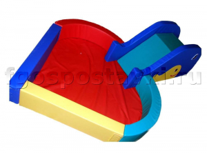 Сухой бассейн "Сердечко" с горкой 160х80х90 сантиметров - fgospostavki.ru - Обнинск