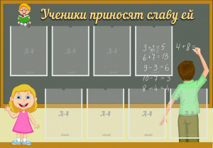 Стенд "Ученики приносят славу ей" - fgospostavki.ru - Обнинск