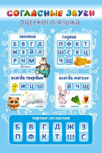 Стенд "Согласные русского языка" - fgospostavki.ru - Обнинск