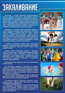 Стенд "Закаливание" - fgospostavki.ru - Обнинск