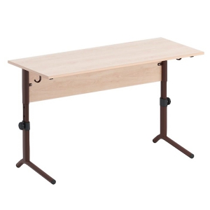 Стол ученический двухместный  регулируемый на плоскоовальной трубе - fgospostavki.ru - Обнинск