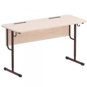 Стол двухместный ученический на круглой трубе - fgospostavki.ru - Обнинск