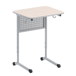 Стол ученический одноместный с перфорированной панелью - fgospostavki.ru - Обнинск