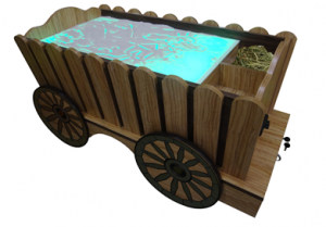 Стилизованный световой стол "Телега" - fgospostavki.ru - Обнинск