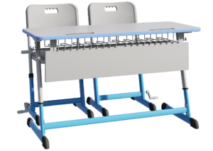 Парта NOMAD V двухместная регулируемая по высоте с антивандальной кромкой - fgospostavki.ru - Обнинск