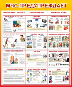 Стенд "МЧС предупреждает" - fgospostavki.ru - Обнинск