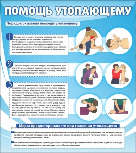 Стенд "Помощь утопающему" - fgospostavki.ru - Обнинск