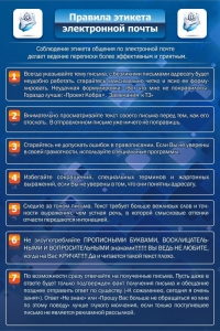 Стенд "Правила этикета электронной почты" - fgospostavki.ru - Обнинск
