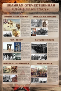 Стенд "Великая отечественная война (события)" - fgospostavki.ru - Обнинск