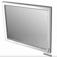Травмобезопасное поворотное зеркало для инвалидов (квадрат) 680 x 680 миллиметров - fgospostavki.ru - Обнинск
