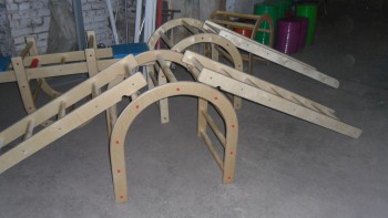 Лестница навесная с зацепами (420*2280 миллиметров, дерево) - fgospostavki.ru - Обнинск