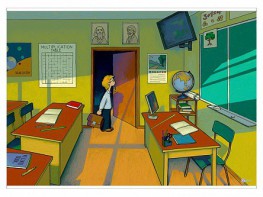 Магнитно-маркерный ситуационный плакат "Классная комната" с набором магнитных карточек + методические рекомендации (иностранный язык) - fgospostavki.ru - Обнинск