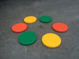 Диски цветные амортизационные деревянные (комплект 6 штук) - fgospostavki.ru - Обнинск