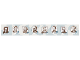 Стенд-лента "Выдающиеся ученые-историки" - fgospostavki.ru - Обнинск