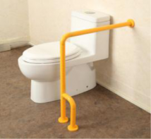 Поручень опорный с боковой опорой "Антибак" 700 х 600 х 120 миллиметров - fgospostavki.ru - Обнинск