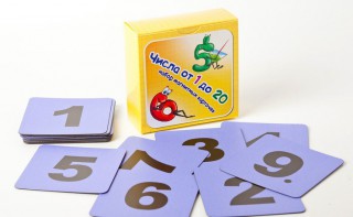 Набор магнитных карточек "Числа от 1 до 20" (фон фиолетовый) - fgospostavki.ru - Обнинск