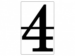 Набор магнитных карточек "Произвольный размер "4" (6 штук) - fgospostavki.ru - Обнинск