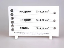 Прибор для демонстрации зависимости сопротивления проводника от его длины, сечения и материала - fgospostavki.ru - Обнинск