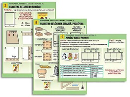 Комплект таблиц "Технология. Обработка бумаги и картона-1" (8 таблиц, А1, ламинированные, с раздаточным материалом) - fgospostavki.ru - Обнинск