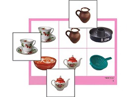 Логопедическое лото "Посуда" (4 планшета, 24 карточки, цветное, ламинированное) - fgospostavki.ru - Обнинск