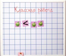 Магнитно-маркерная доска "Клетка" (86 см х 75 см) - fgospostavki.ru - Обнинск