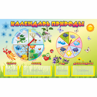 Стенд "Календарь природы" 0.5x0.3 - fgospostavki.ru - Обнинск