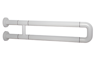 Поручень неоткидной двухопорный с антибактериальным покрытием (белый) - fgospostavki.ru - Обнинск