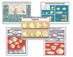 Плакаты ПРОФТЕХ "Виды посуды" (15 пл, винил, 70х100) - fgospostavki.ru - Обнинск
