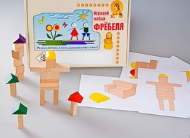 Игровой набор Фребеля "Конструктор деревянный без соединений-3" (Серия "Эксперимент") - fgospostavki.ru - Обнинск