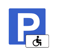 Трафарет для отрисовки знака стоянки для инвалидов 800х800 мм. - fgospostavki.ru - Обнинск