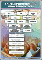 Стенд "Схема приготовления дрожжевого теста" - fgospostavki.ru - Обнинск