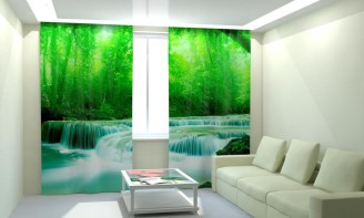 Комплект светонепроницаемых штор "Быстрая река" - fgospostavki.ru - Обнинск