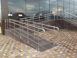 Перила для входной группы с двойным поручнем - fgospostavki.ru - Обнинск