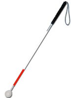 Трость телескопическая композитная с вращающимся шарообразным наконечником длинная на крючке - fgospostavki.ru - Обнинск