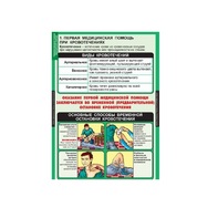 Комплект таблиц. ОБЖ. Правила оказания первой медицинской помощи - fgospostavki.ru - Обнинск