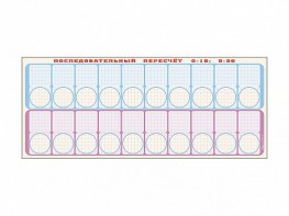 Панно "Объекты, предназначенные для демонстрации последовательного пересчета от 0 до 10; от 0 до 20" + комплект тематических магнитов - fgospostavki.ru - Обнинск