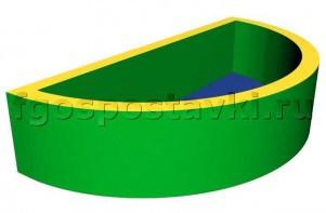 Сухой бассейн полукруглый (без рисунка) - fgospostavki.ru - Обнинск
