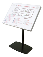 Тактильно-звуковая мнемосхема в комплекте со стойкой (наклонная стойка) - fgospostavki.ru - Обнинск